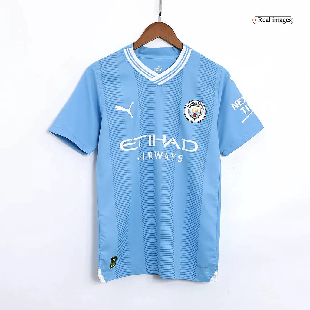 Manchester City Home Jersey 2023 24 Maniac Unisex Clothing