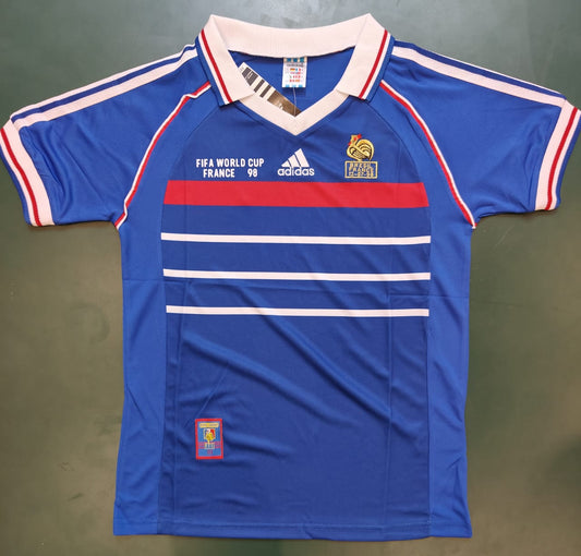 France Vintage World Cup 2006 Home Jersey - Blue color