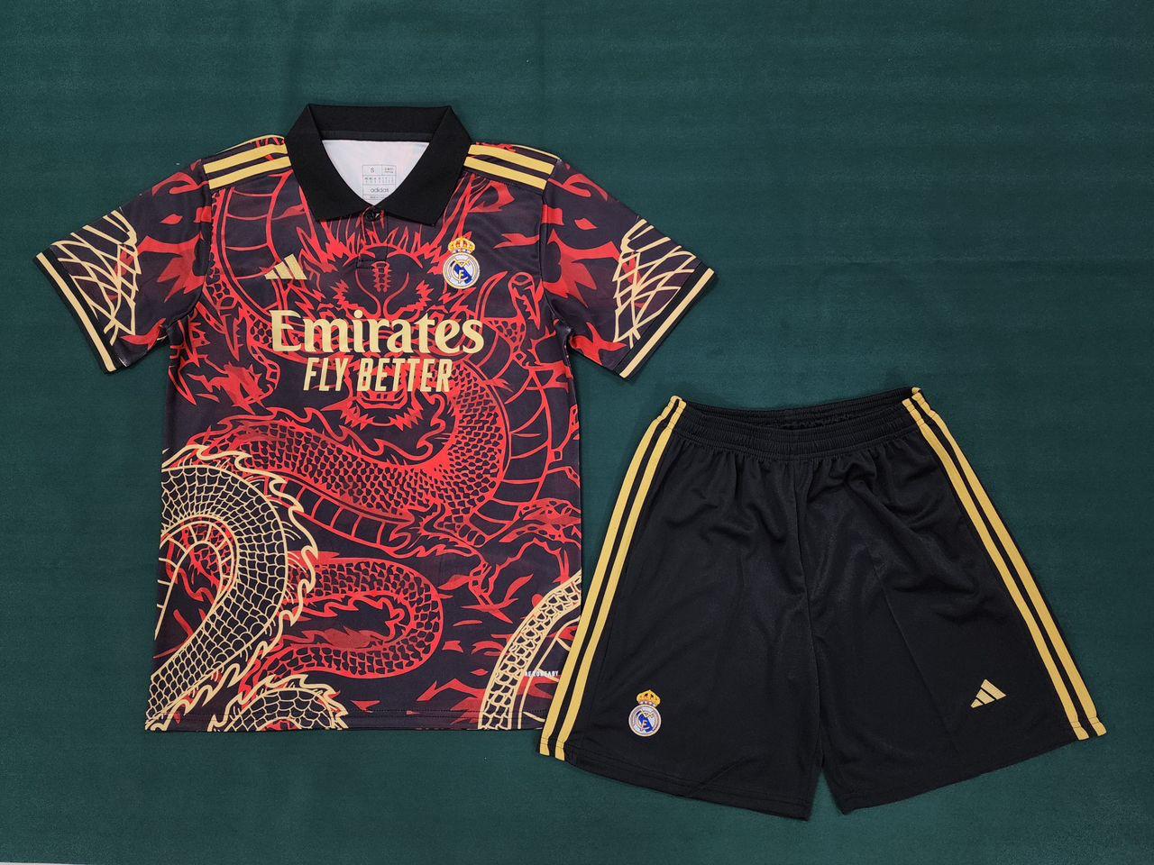 REAL MADRID DRAGON JERSEY WITH SHORTS