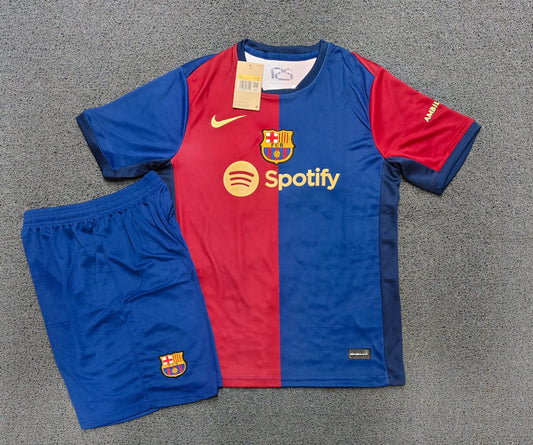 Barcelona New Home Jersey with Shorts - Season 2024-25