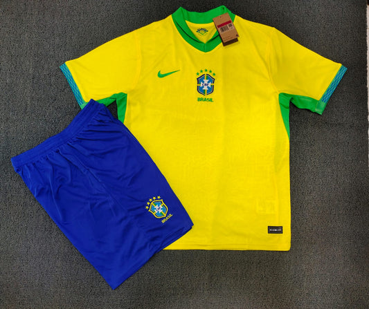 Brazil New Home Jersey with Shorts