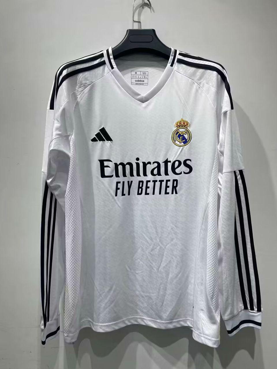 Real Madrid Home Football Jersey Full Sleeves -2024/25 Season – Maniac ...