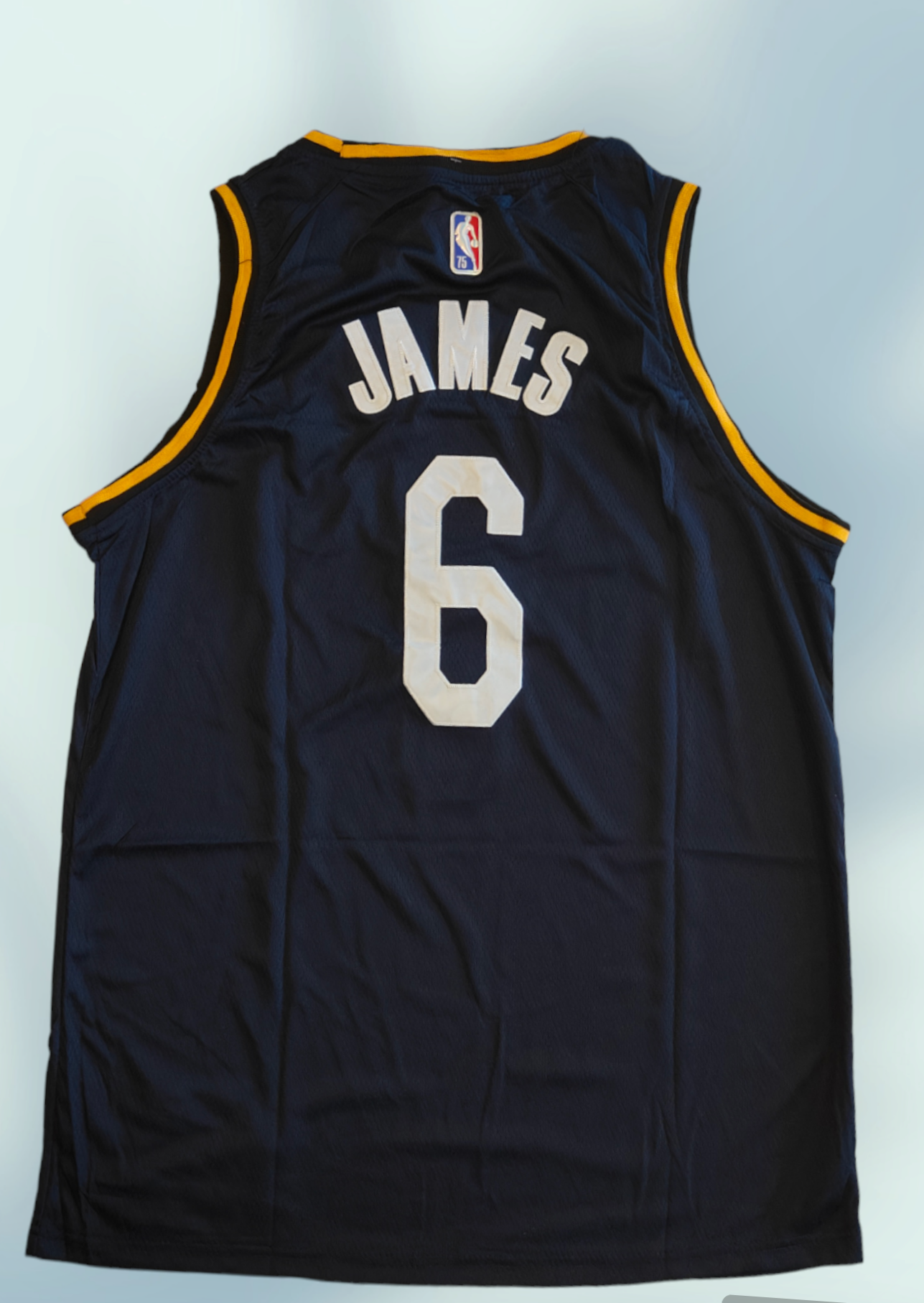 Men s Lebron James 6 Los Angeles Lakers Swingman NBA Jersey Classic Maniac Unisex Clothing