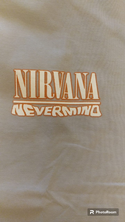 NIRVANA MEN OVERSIZED T-SHIRT- GREY