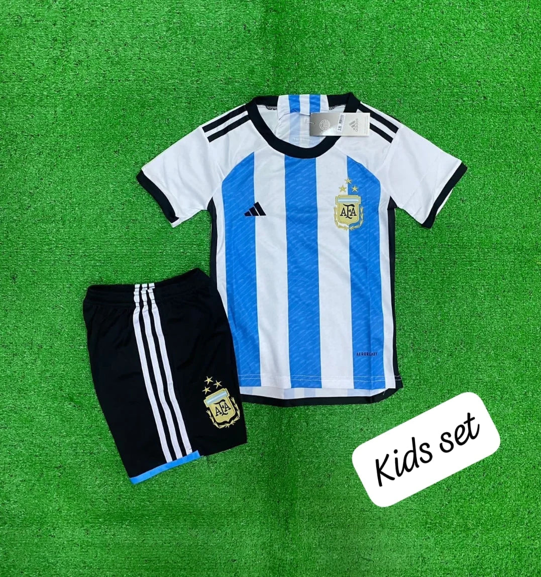 ARGNETINA HOME KIDS JERSEY SET