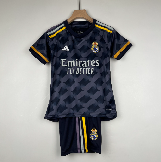 REAL MADRID AWAY KIDS JERSEY SET 2023-24